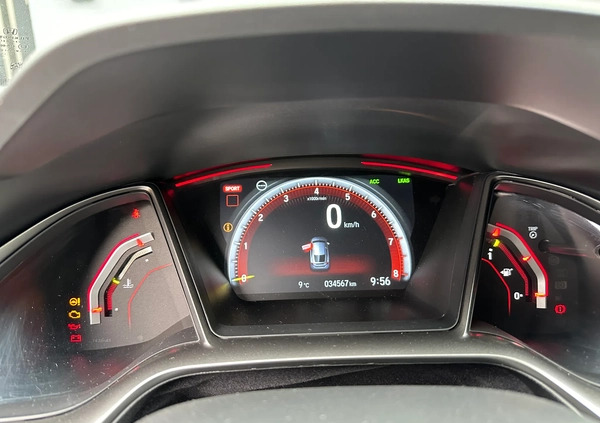 Honda Civic cena 148999 przebieg: 34567, rok produkcji 2017 z Wrocław małe 137